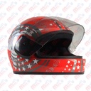 CASCO CERRADO INFANTIL UNI ROJO