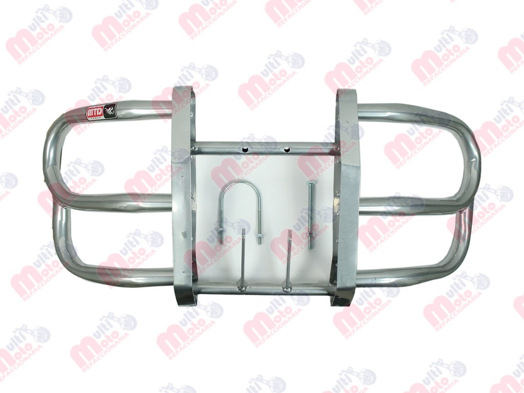 DEFENSA TIPO TUMBA BURRO UNIVERSAL TUBO 1" CAL. 16 PINTURA CROMO