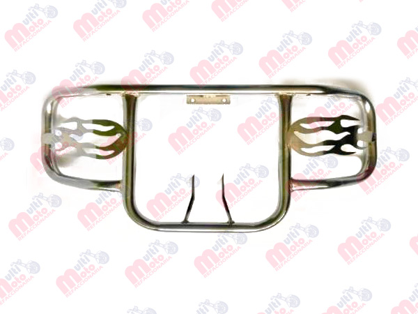DEFENSA UNIVERSAL TIPO FLAMA TUBO 1" CAL. 16 CROMO)