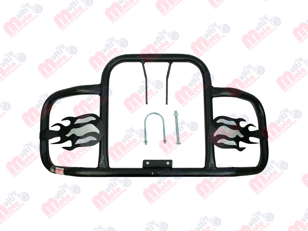 DEFENSA UNIVERSAL TIPO FLAMA TUBO 1" CAL. 16 NEGRO)