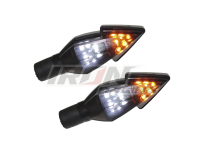 DIRECCIONAL BI-COLOR 12V 14 LED'S 4 CABLES LUZ AMARILLO Y BLANCA