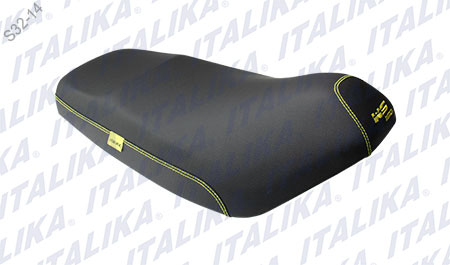 ASIENTO NEGRO COSTURA AMARILLO NEW WS150