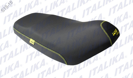 ASIENTO NEGRO COSTURA AMARILLO NEW WS150 2015