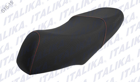 ASIENTO NEGRO COSTURA ROJA DS 150 NEGRO 2015