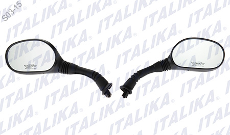 ESPEJO NEGRO PAR DS150, CS125, XS150, XS125, GS150, GTS175
