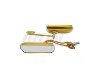 ESPEJO P/MOTO IRON RACING CLASICO DORADO