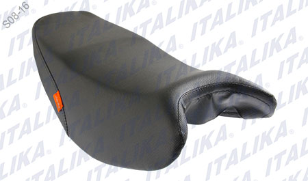 ASIENTO NEGRO ETIQUETA NARANJA FT150GTS