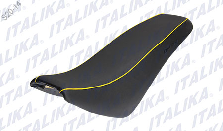 ASIENTO NEGRO LINEA AMARILLA DM150