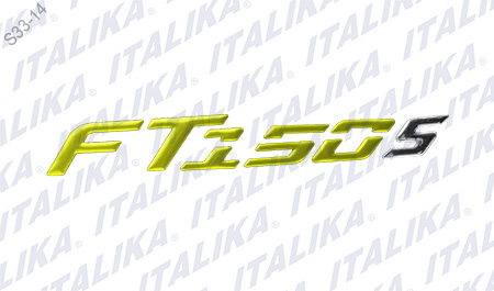 ETIQUETA TANQUE FT150S AMARILLO FT150S