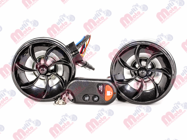 AUDIO FM C/ALARMA/LEDS/USB/TF/AISLAMIENTO ACUATICO PARA MOTOCICLISTA MSD-800 NEGRO