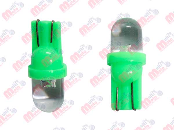FOCO DIRECCIONAL LED 12V VERDE (PELLIZCO)