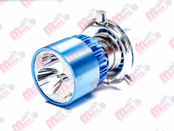 FOCO LED P/FARO DELANTERO 9W (ANODIZADO AZUL) H4