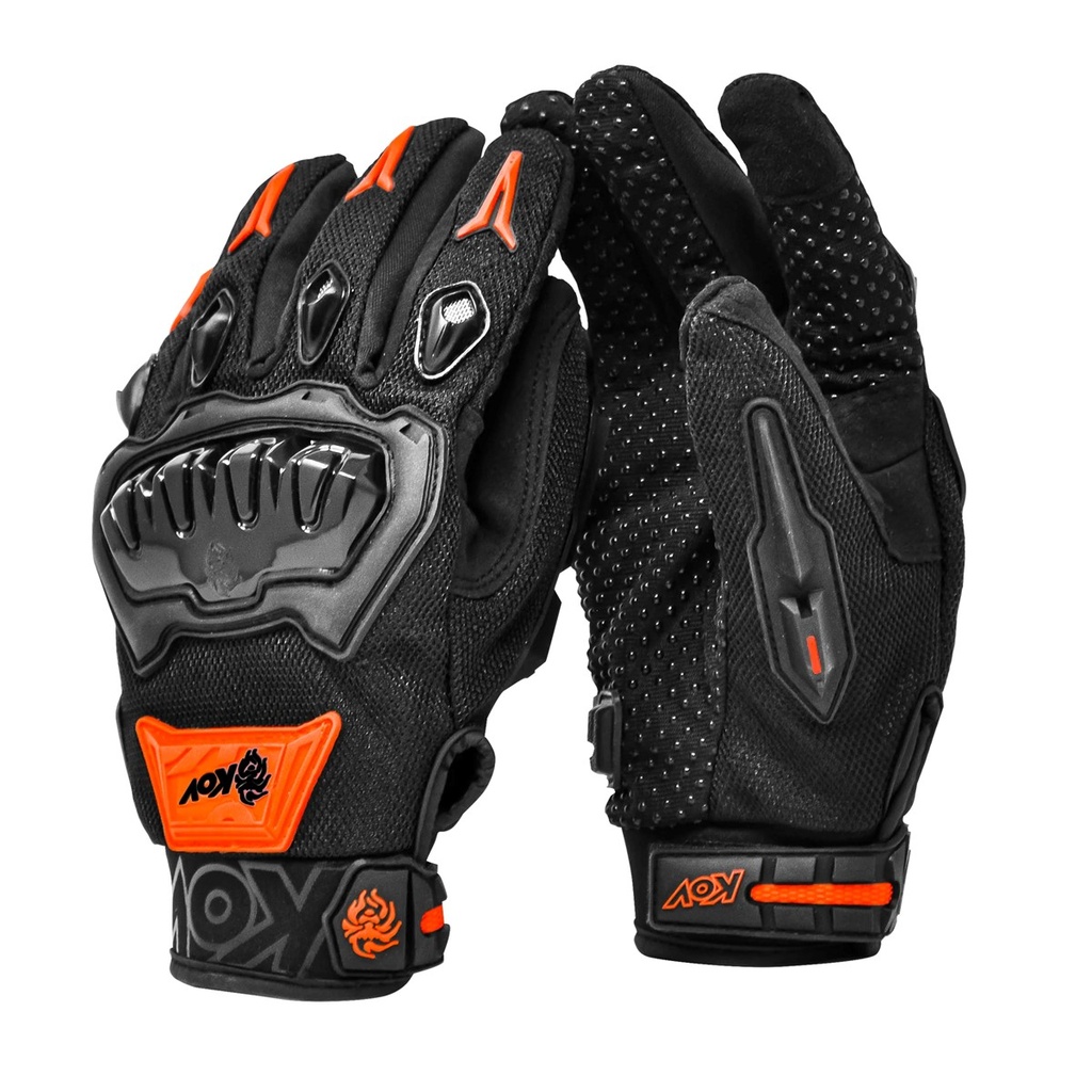GUANTE KOV DELTA NEGRO / NARANJA XL