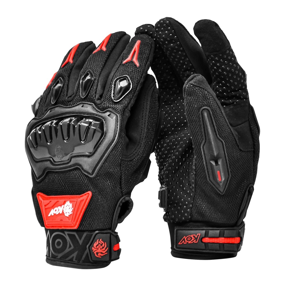 GUANTE KOV DELTA NEGRO / ROJO XXL
