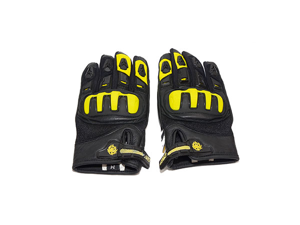 GUANTE KOV PIEL DRAX NEGRO / AMARILLO M