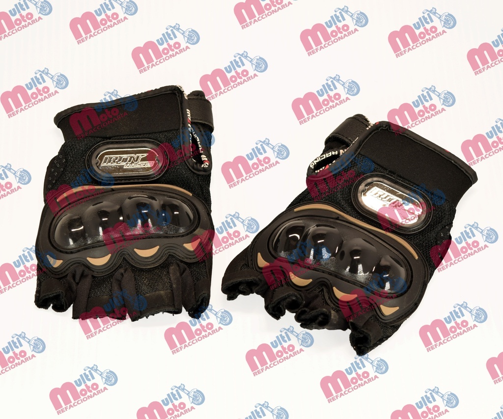 GUANTE P/ MOTOCICLISTA IRON RACING COOL-MAN NEGRO TALLA M