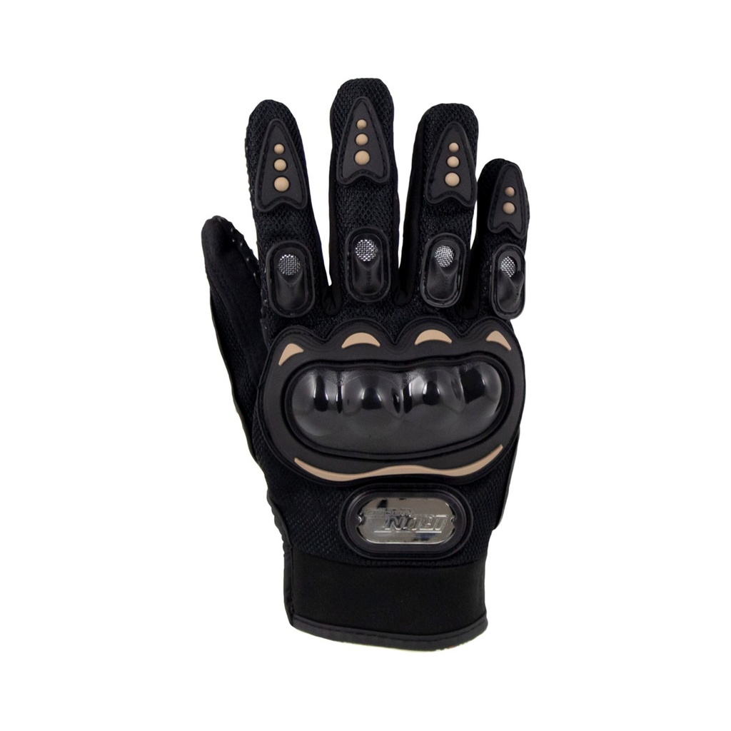 GUANTE P/ MOTOCICLISTA IRON RACING STREET NEGRO TALLA L
