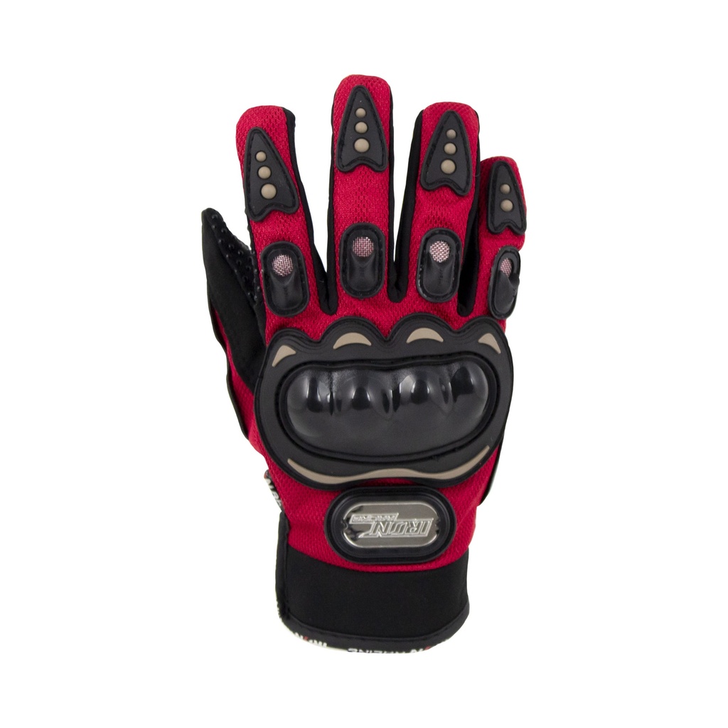 GUANTE P/ MOTOCICLISTA IRON RACING STREET ROJO TALLA M