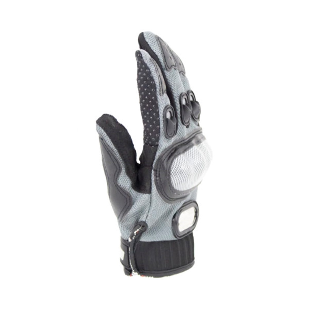GUANTE P/MOTOCICLISTA IRON RACING COMANDANTE GRIS TALLA M