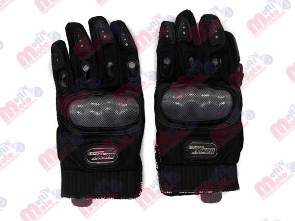 GUANTE P/MOTOCICLISTA IRON RACING COMANDANTE NEGRO TALLA L