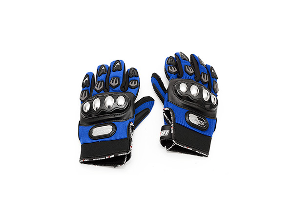 GUANTE P/MOTOCICLISTA IRON RACING HERO AZUL TALLA L