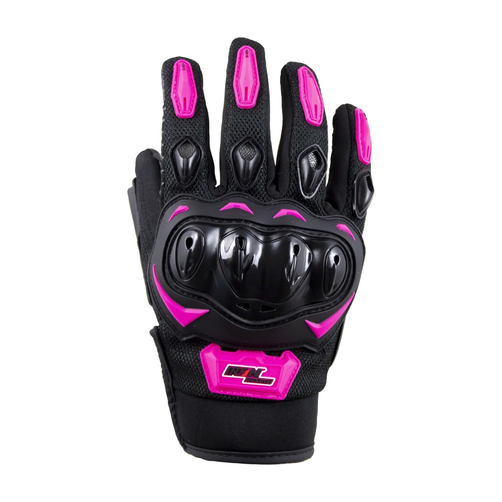 GUANTE P/MOTOCICLISTA IRON RACING SPEED NEON-ROSA TALLA XS