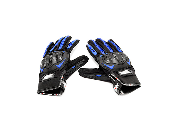GUANTE P/MOTOCICLISTA IRON RACING TACTIL TOUCH PHOENIX AZUL TALLA XL