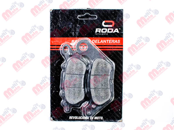 BALATAS DELANTERAS YAMAHA YBR125 G/R (DOBLE PROPOSITO)
