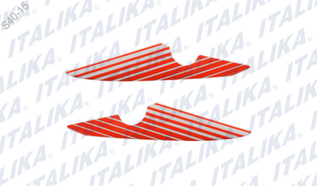 JGO ETIQUETAS CUBIERTA TRAS NARANJA FT150GTS