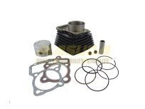 JUEGO CILINDRO COMPLETO CON PISTON ANILLO PASADOR EMPAQUE  ITALIKA EX200