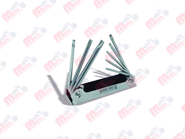 JUEGO LLAVES TORX TIPO NAVAJA 8 PZ