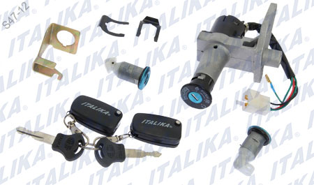 KIT DE CERRADURAS LLAVERO GS150, GTS175, DS150, GTS175 LED,  DS150 NEGRO, GS150 LED