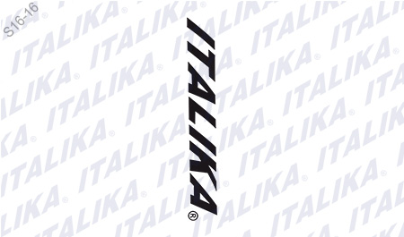 LOGO ITALIKA AMORTIGUADOR NEGRO DT110 DELIVERY, FT115