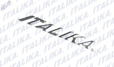 LOGO ITALIKA CROMO 22X3CM ACCESORIOS