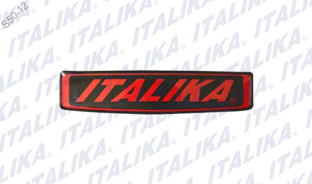 LOGO ITALIKA FRONTAL ROJO DT125