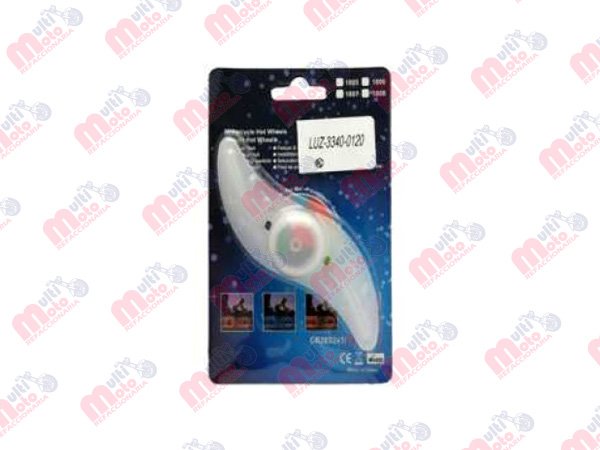 LUZ DECORATIVA DE RAYO P/BICICLETA MULTI-COLOR