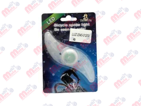 LUZ DECORATIVA DE RAYO P/BICICLETA VERDE