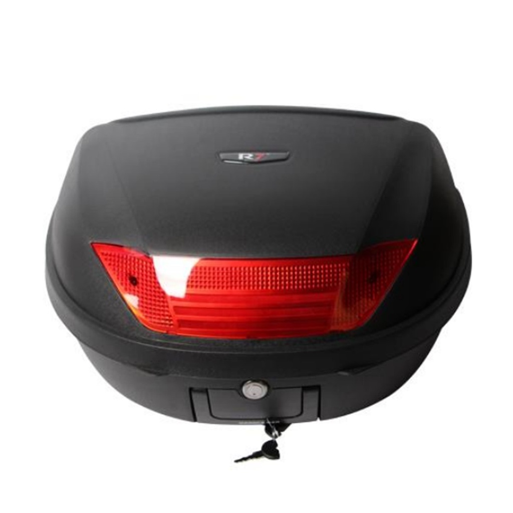 MALETERO TRASERO R7 RACING NEGRO 52 LTS