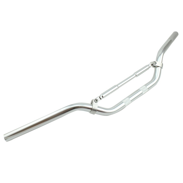 MANUBRIO ALUMINIO DEPORTIVO IRON RACING 3.5*85CM COLOR PLATA