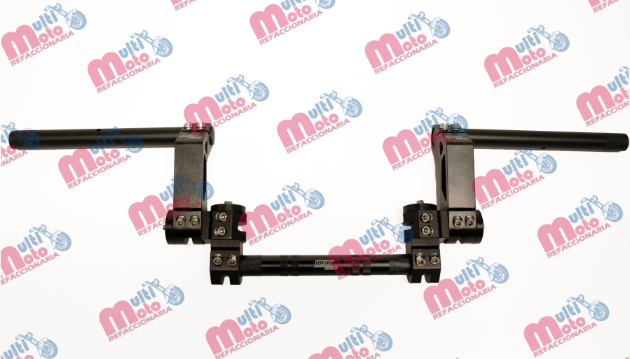 MANUBRIO ALUMINIO UNIVESAL PREMIUM IRON RACING COLOR NEGRO