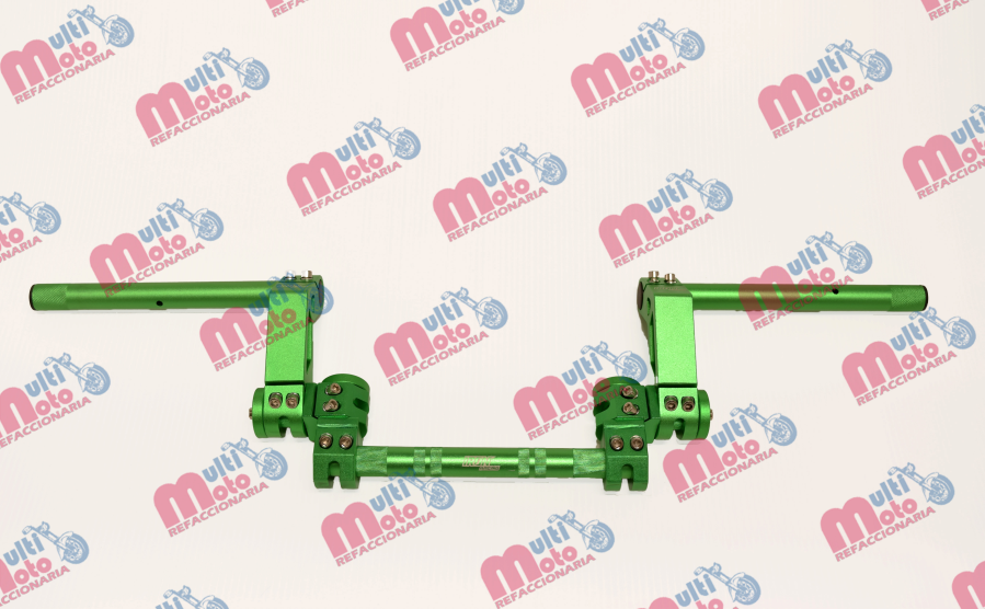MANUBRIO ALUMINIO UNIVESAL PREMIUM IRON RACING COLOR VERDE