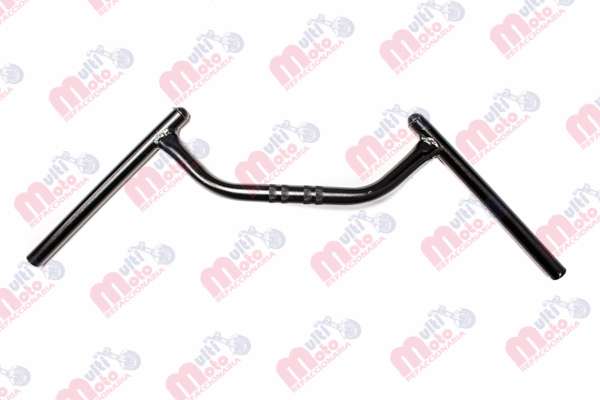 MANUBRIO TIPO MURCIELAGO UNIVERSAL TUBO 7/8 CAL. 14 NEGRO