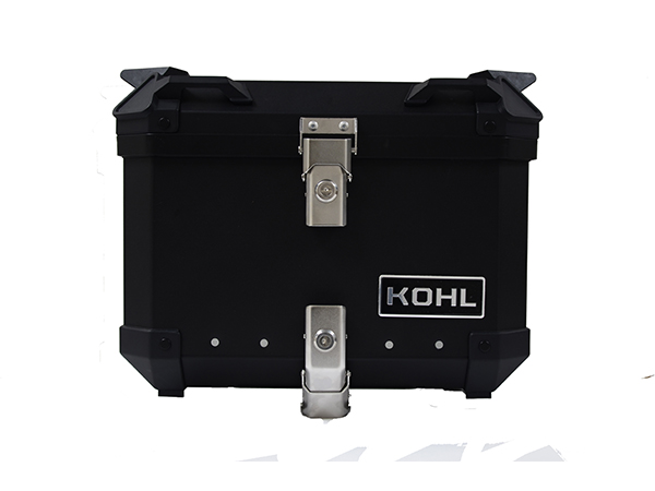 BAUL TRASERO MOTOCICLETA KOHL KH1N.3 ALUMINIO NEGRO 40 LTS