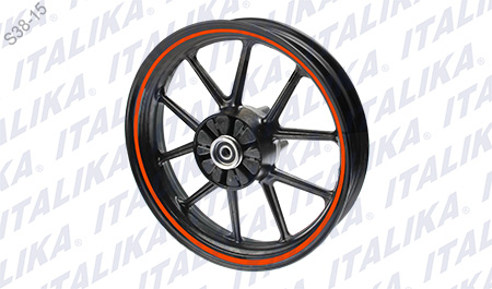 RIN TRAS NEGRO FILO NARANJA DM250