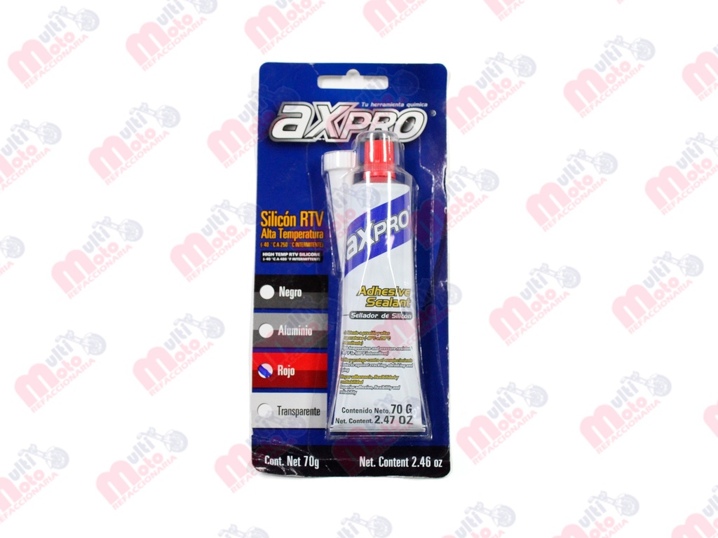 SELLADOR DE SILICON EN BLISTER (ROJO) 70 GR