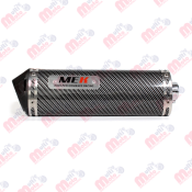 SILENCIADOR TIPO FIBRA GRANDE 420MM NEGRO MEK