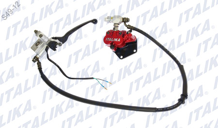 SISTEMA FRENO DEL ROJO ITALIKA DS150,  DS150 NEGRO