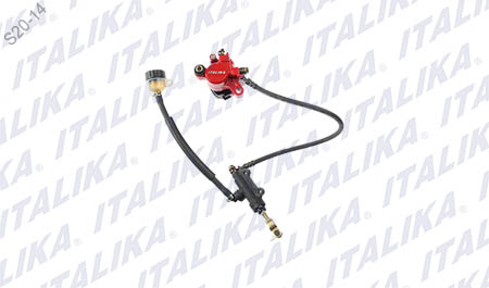 SISTEMA FRENO TRAS CALIPER ROJO RT200