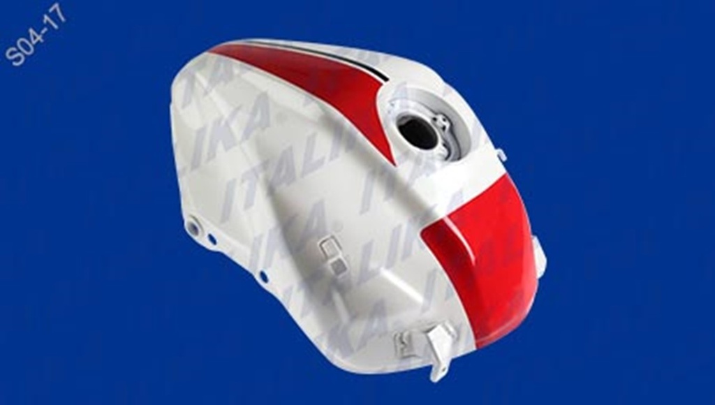 TANQUE COMBUSTIBLE BLANCO PERLADO ROJO VORT-X 300