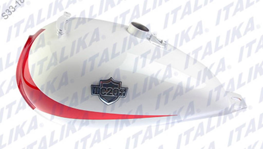 TANQUE COMBUSTIBLE BLANCO ROJO TC200B